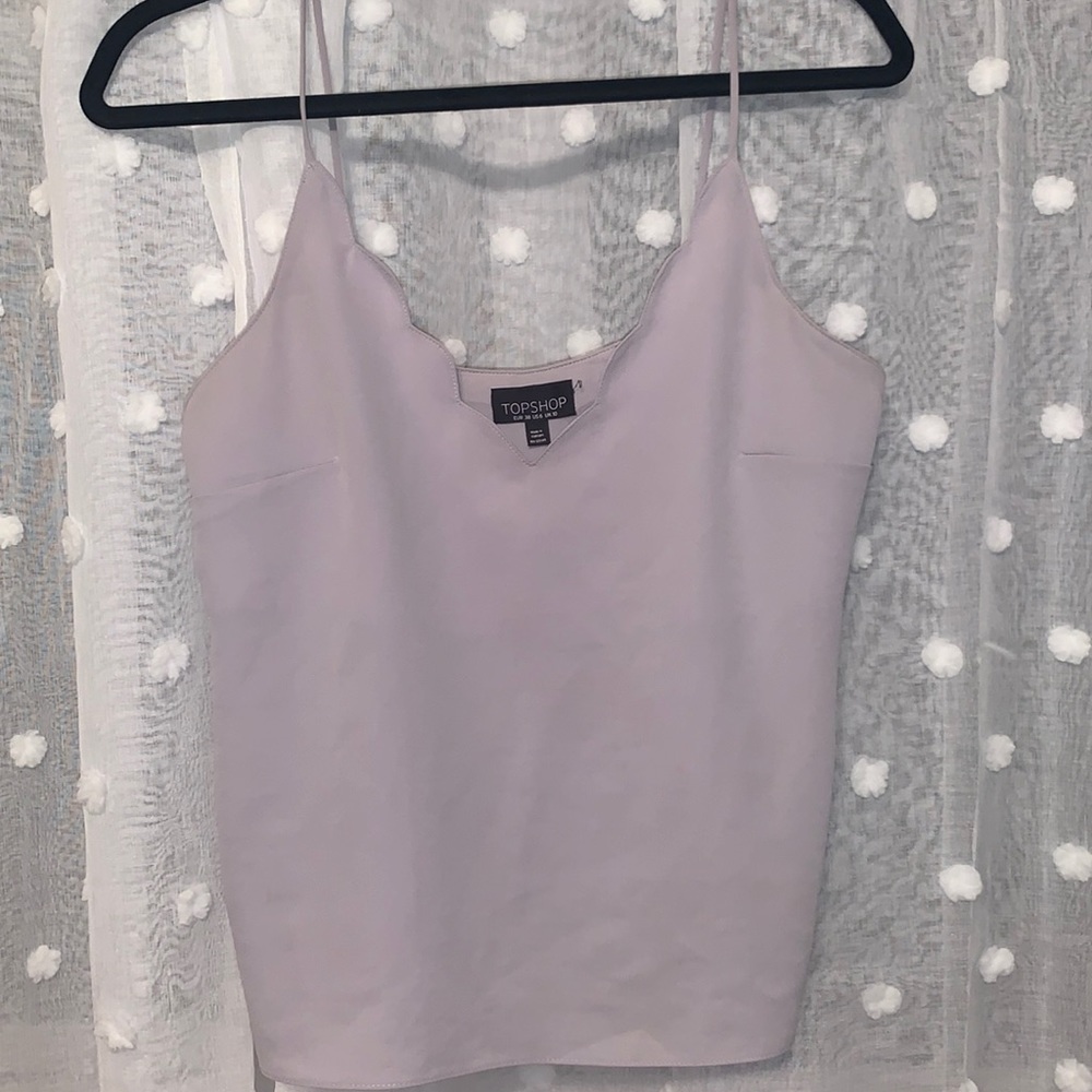 Topshop Laveny Scallop Camisole